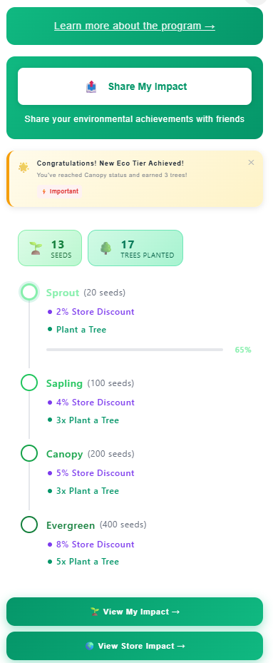 Loyalty Widget Popup